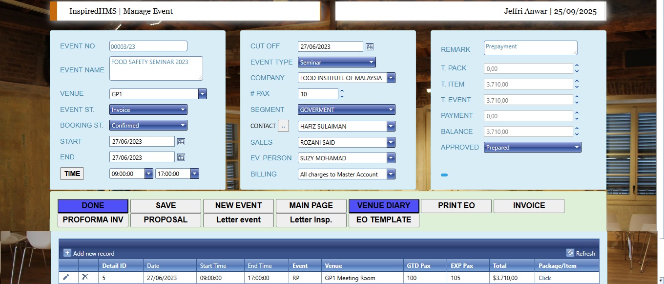 Main Menu